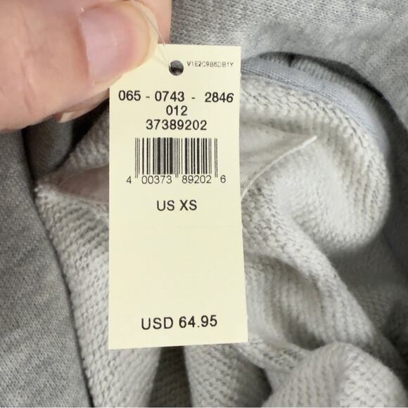 Aerie Hoodie Sweatshirt Oversized Cinch Side Ruched Pullover Grey Cropped XS NEW - Picture 12 of 12